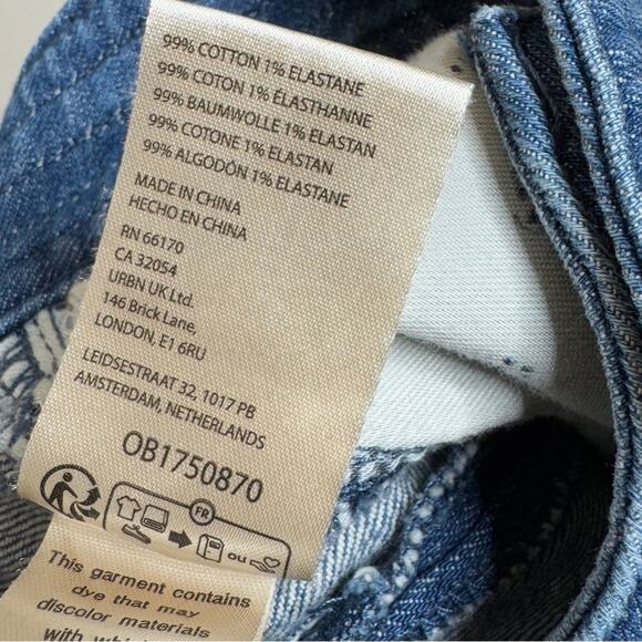 Anthropologie Pilcro Utility Denim Skirt with‎ Split Hem Women’s Size 4 - Picture 9 of 10